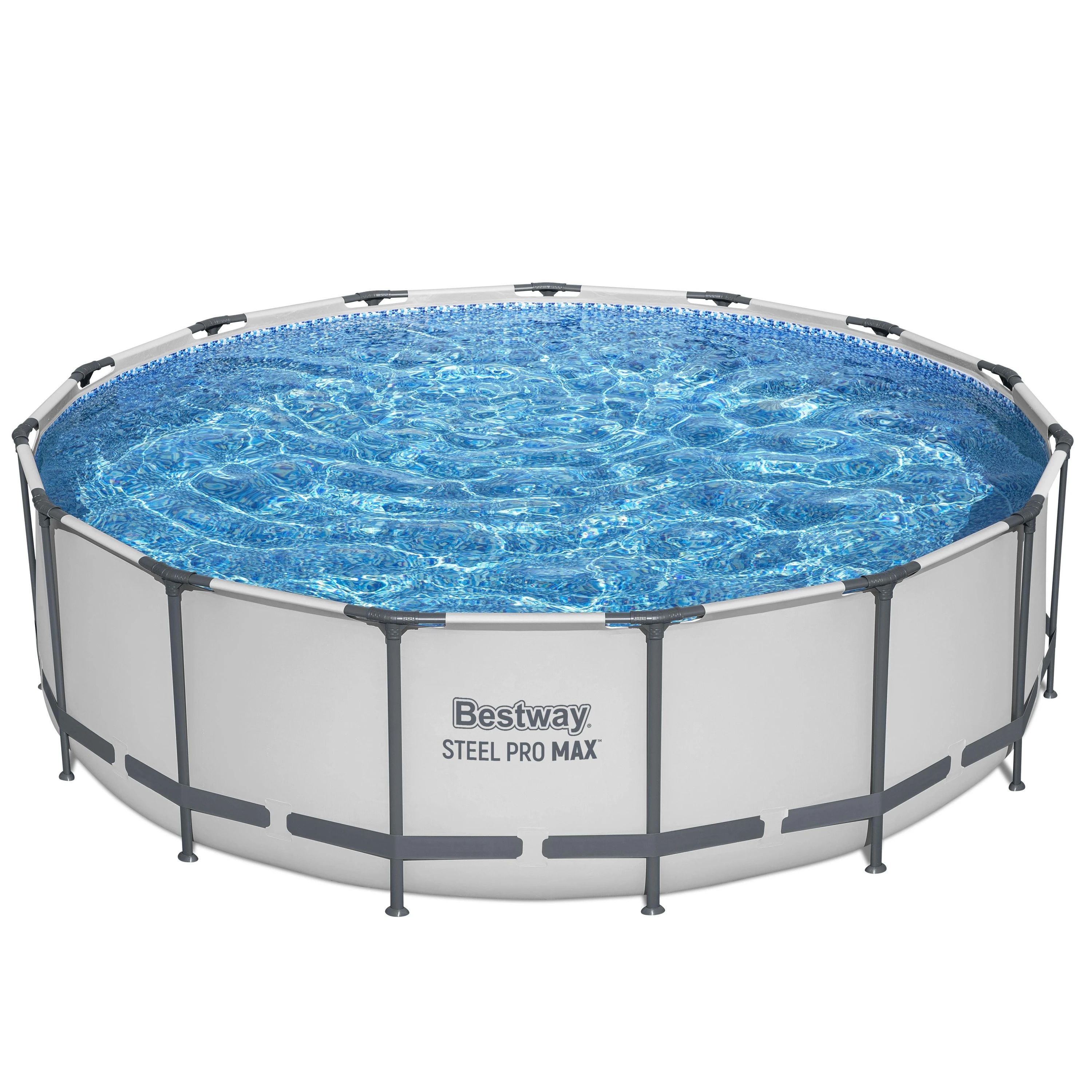 56438 Steel Pro MAX Set 4.57 m x 1.22 m High Quality Family Outdoor Round Steel Frame Above Ground Swimming Pool