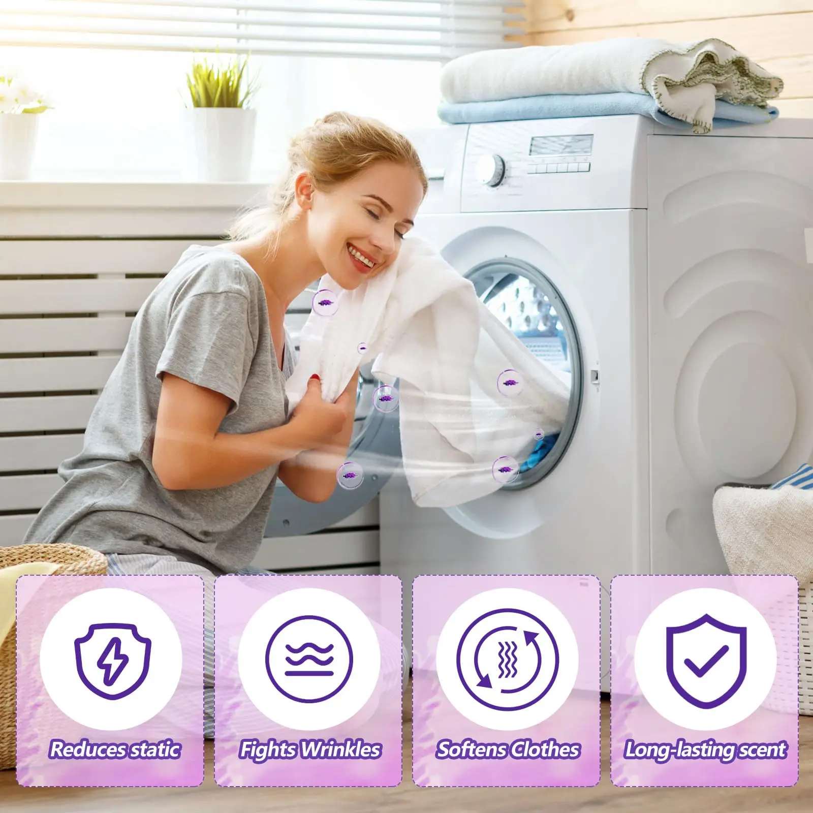 Bulk Best Dryer Sheets Eco-Friendly Laundry Detergent Paper Sheets Lavender Washing Softener Fabric Sheet