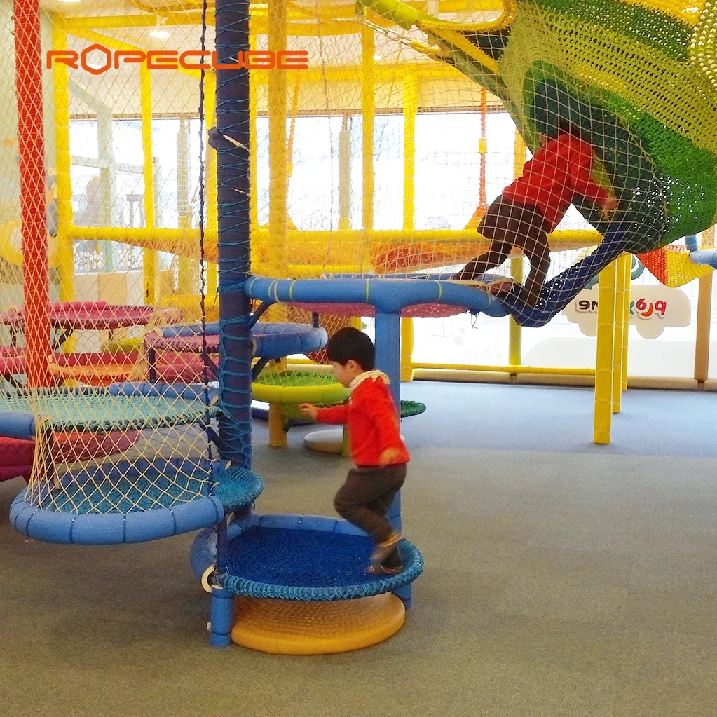 China manufacture kids Indoor playground equipment for climbing rope net tree playground