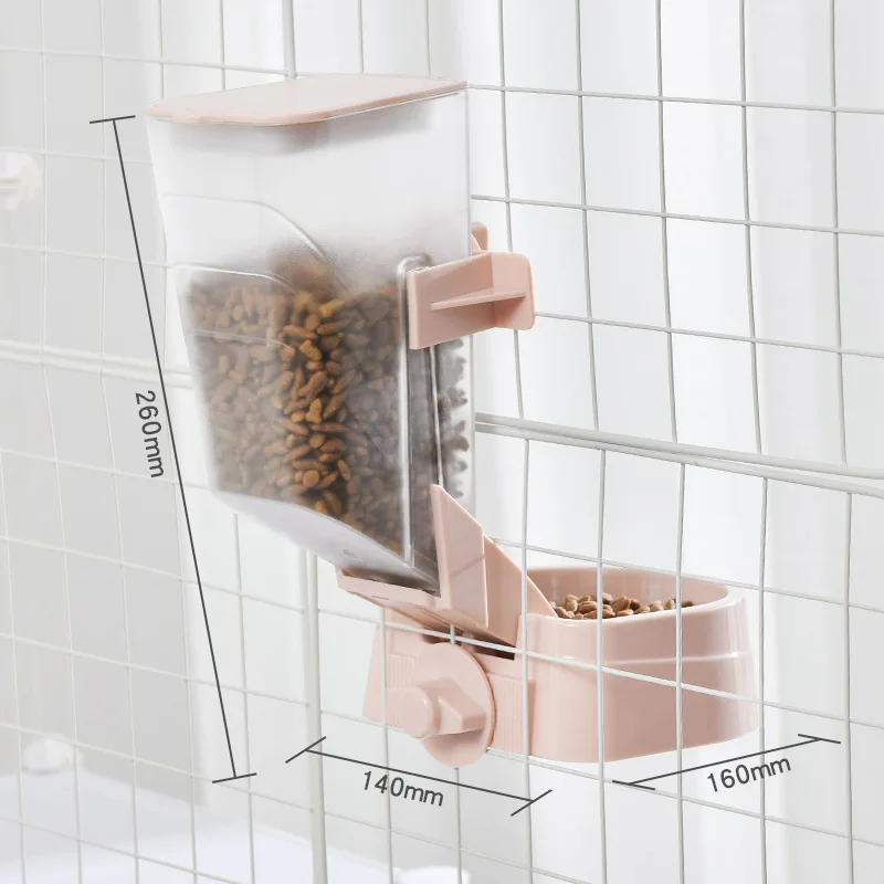 Anti-tipped Hanging wholesale cats food feeder dog smart automatic animal cat dog pet feeder