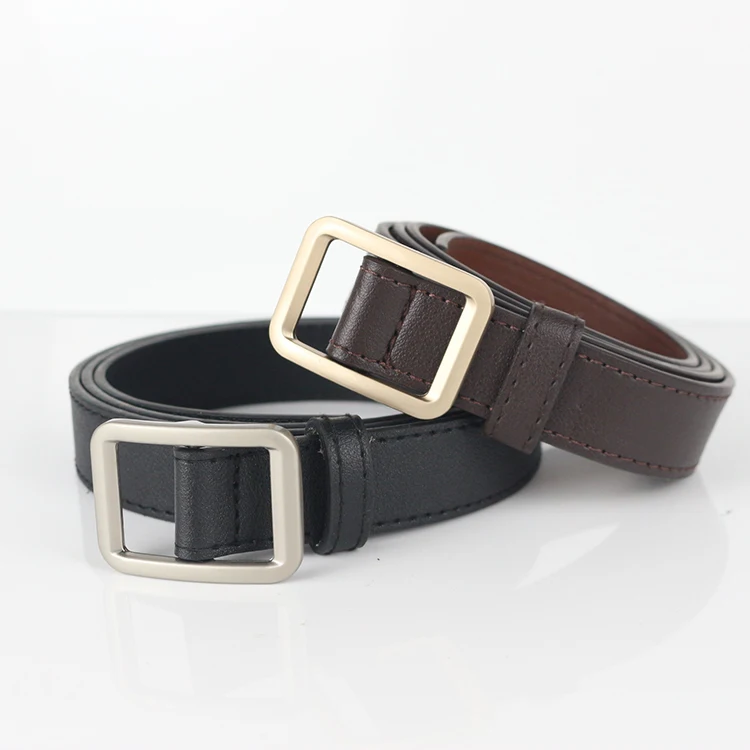 Wholesale retro women female pu leather belt for pants manufacturer