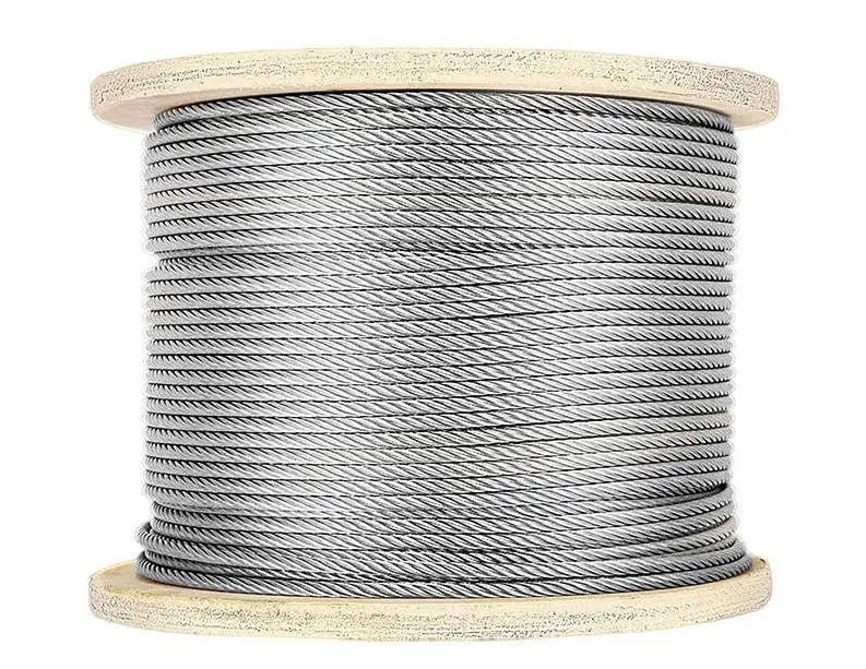 3.5mm 4mm 5mm High Tension Galvanized Armoured Cable Steel Wire  7*7 7*19 2.03mm Stay Wire Guy Wire