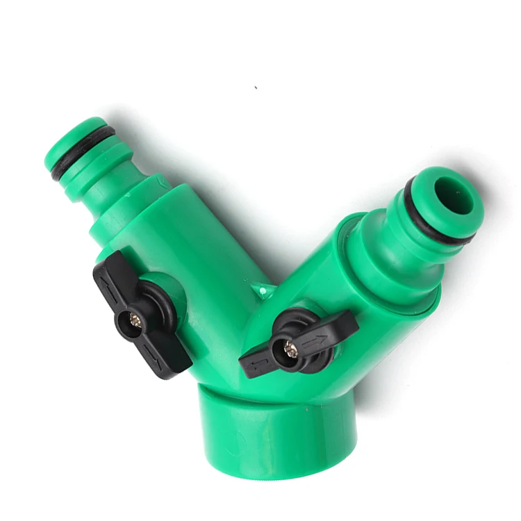 Best Quality Plastic 3 Way Water Irrigation Fittings Garden Quick Pipe Y Shaped Hose Connector