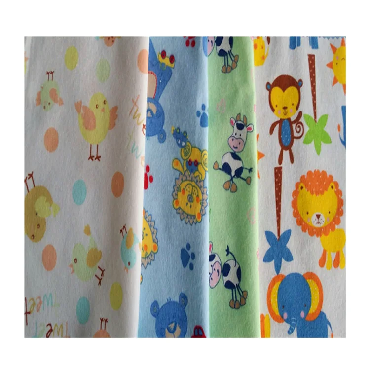 Фланелевая ткань из 100% органического хлопка для малышей