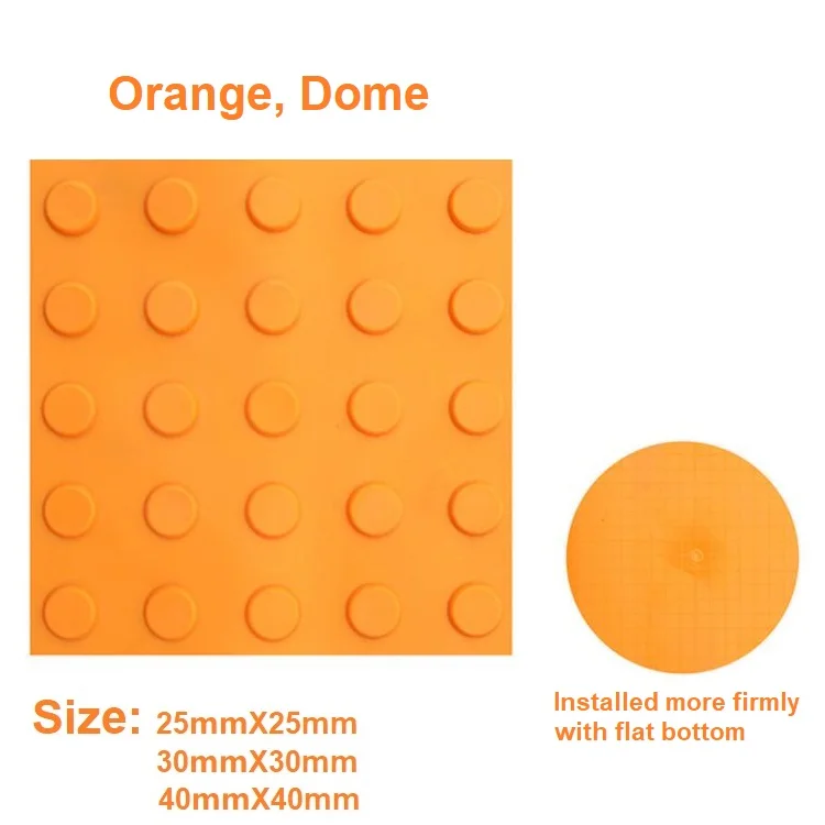 PVC truncated domes Tactile Paving Tile outdoor tactile tile for blind people