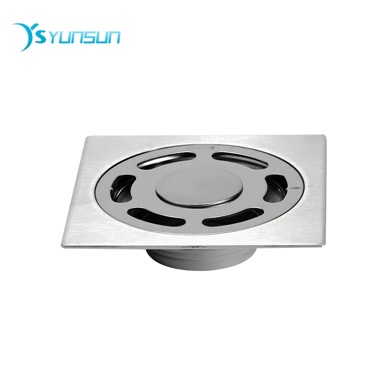 304 stainless steel floor drain grids hair catcher square hair drain cover scupper grate floor drain