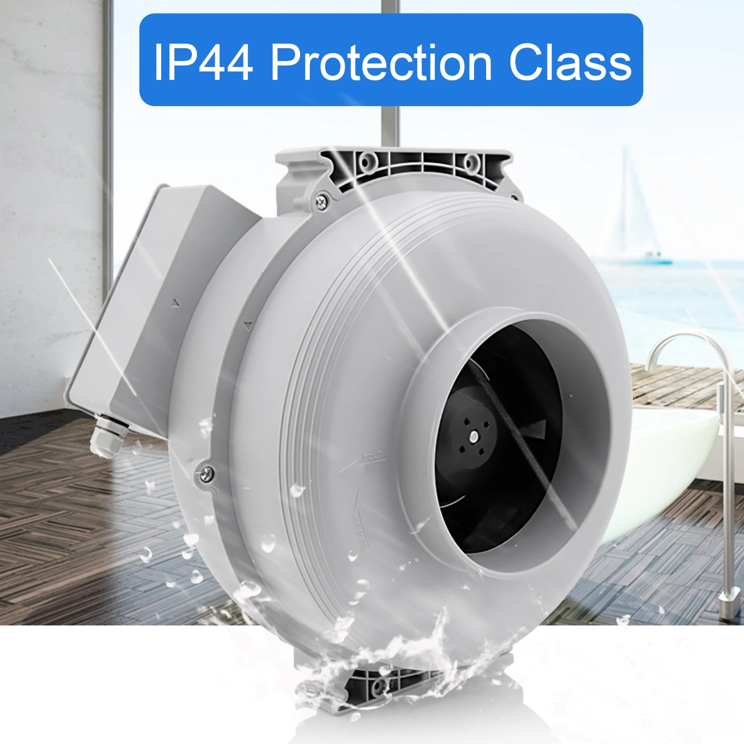 Fan manufacture custom high air pressure metal iron centrifugal fans exhaust duct fan blower for hydroponics