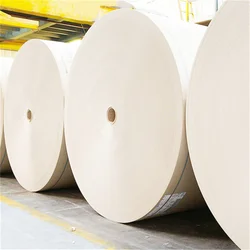 Eco-friendly Wood Pulp Food Grade White Custom Waterproof Raw Rolling PE Coated Paper Raw Materials For Paper Cups