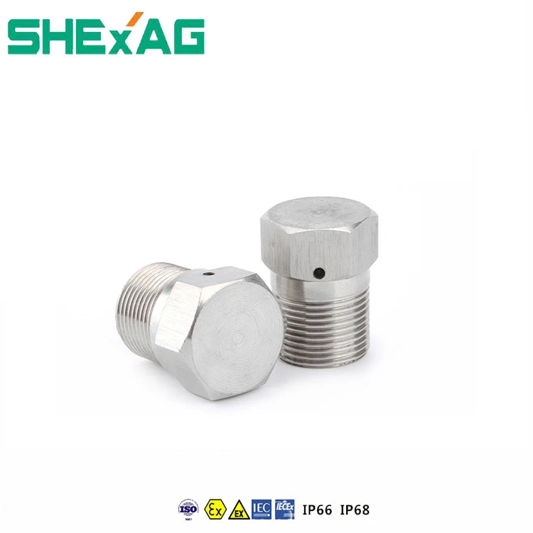China Metal Explosion Proof Drain breather IP66 for light fixture/electrical equipment
