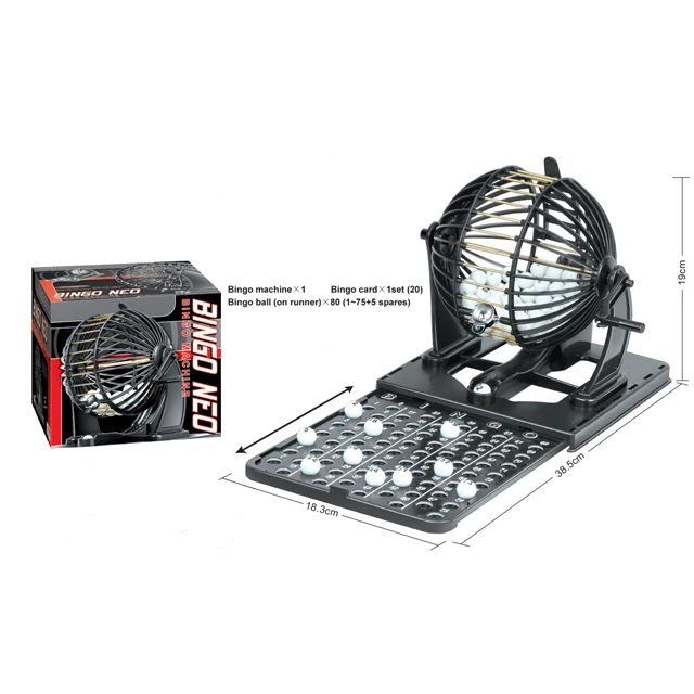 Lucky bingo blower machine bingo cards tombola bingo game set