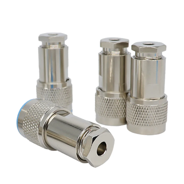 N Male Plug Crimp RG58 RG142 LMR195 RG400 Coaxial Cable Straight Connector