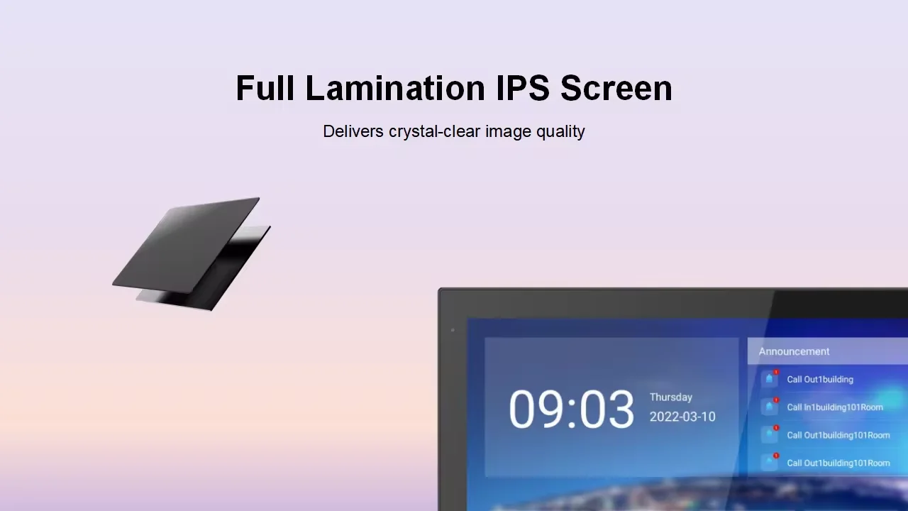 10' IPS Touch Screen Tuya Smart tablet with WiFi Bluetooth Android 10.0 Security System IP Video Intercom System