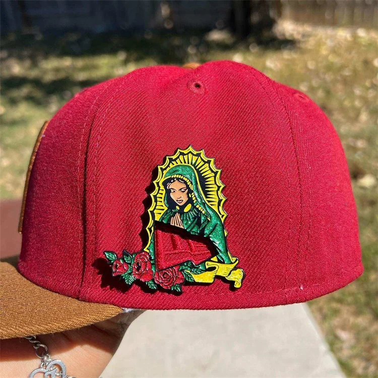 Manufacturer Wholesale Custom Metal Craft Enamel Diamond Frame New Hat Pins Mexican Mexican Pins For Hats