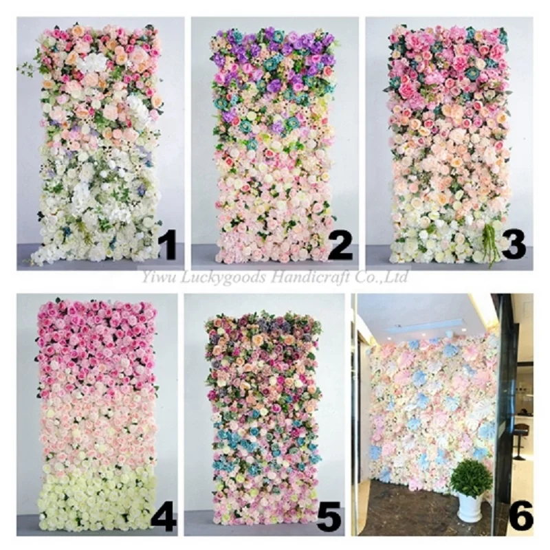 LFB1101 roll up flower wall cloth base for wedding photo backdrop