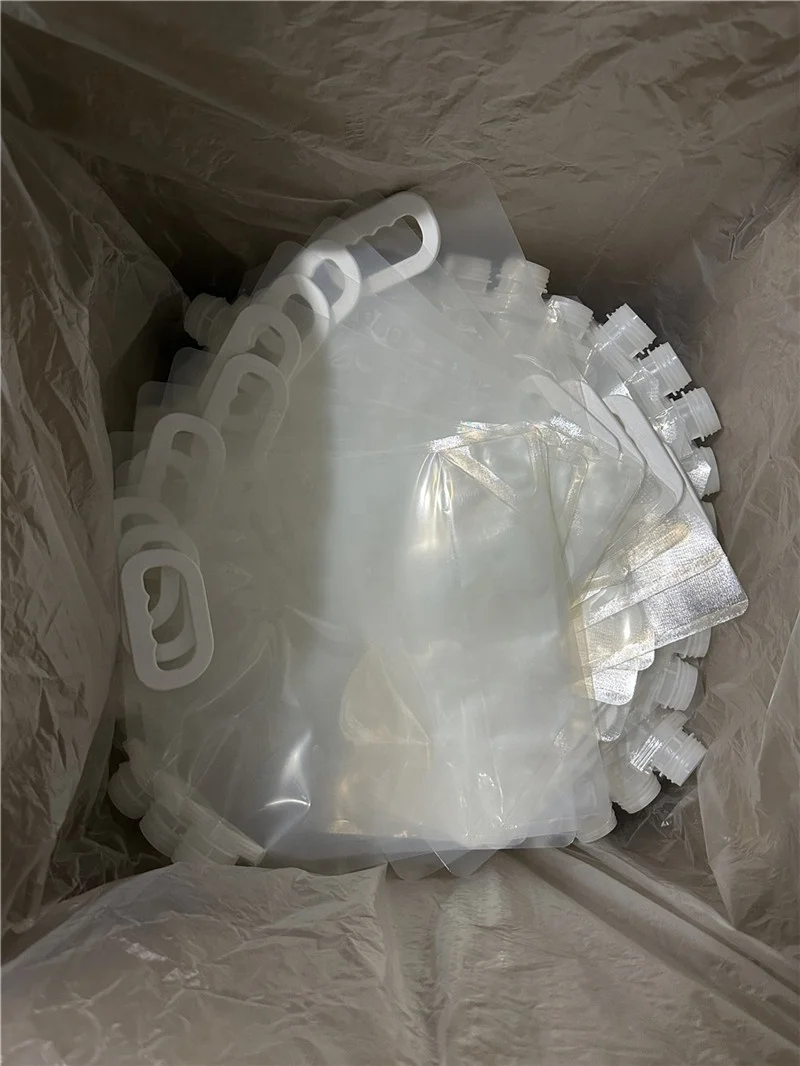 Wholesale BPA Free Food Grade Clear Plastic Storage Jug For Camping Hiking Backpack Spout Pouches 1 Gallon