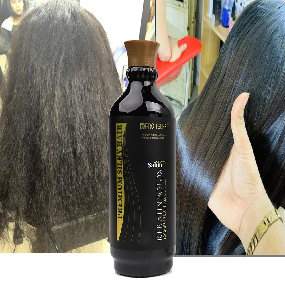 Professional Salon Brazilian Keratin Protein Best Pure Keratin Treatment Hair Straightening Cream Smooth Hair Keratin Kit