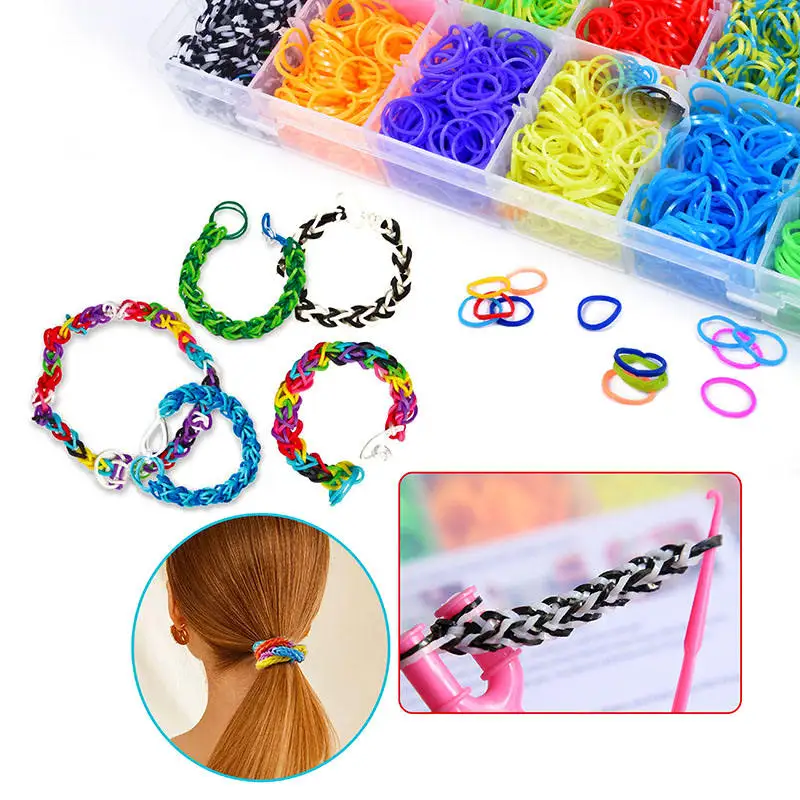 Hot selling Bracelet Making Kit Rubber Bands Refill Loom Set Friendship Bracelet Girls Creativity Birthday Gift Kits