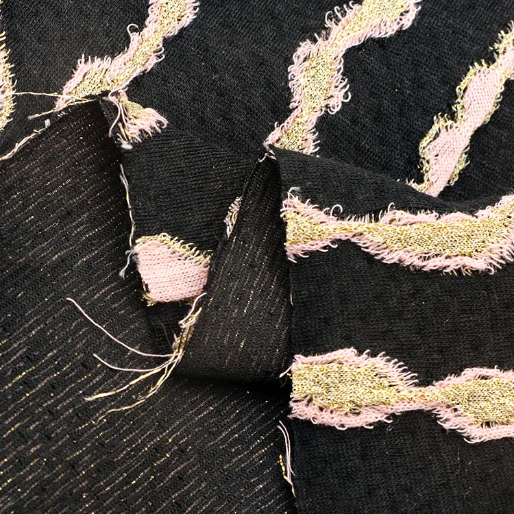 High quality stretch 93.5%polyester 4.5%metallic lurex 2%spandex fabric for sweater coat dress