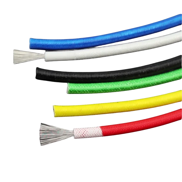 High temperature wire fiberglass insulated silicone wire with tin-coated copper filaments Electrical Harnesses Wire