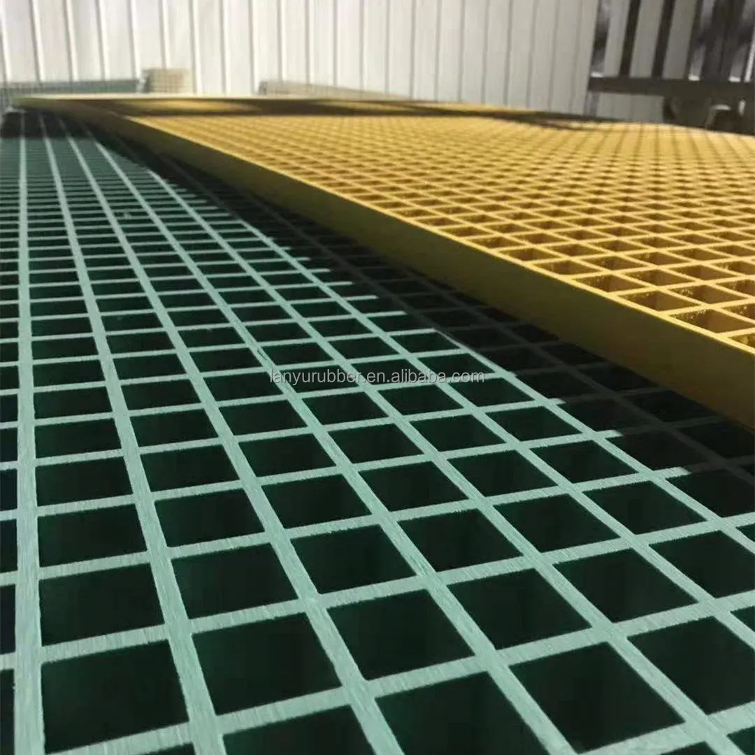 Car Washing Trench Drainage FRP Grating Floor Panel, High Strength Anti Corrosion Fiberglass FRP GRP Molded Gratings