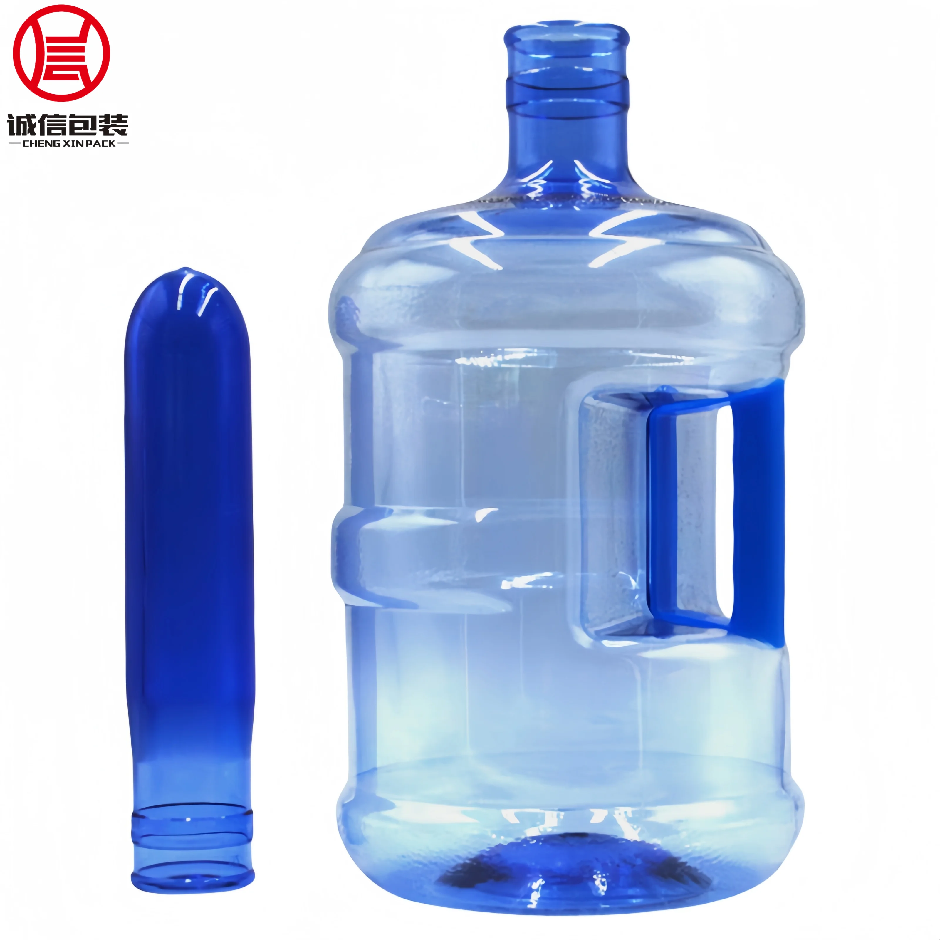 Personalized Custom 55Mm 670G 750G 700G   Clear Pet 5 Gallon 95L Water Bottle Preform For Supermarkets With Metal Plastic Cap