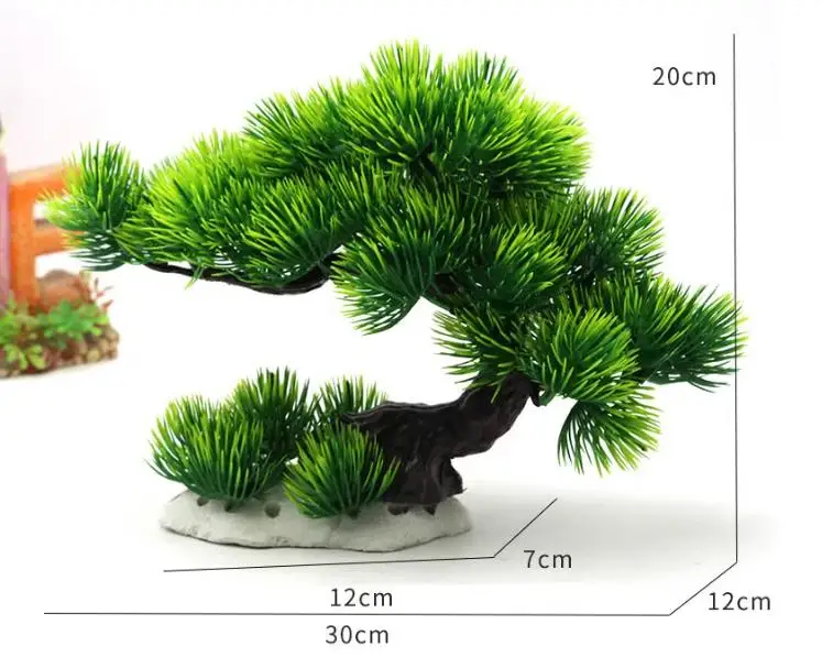 Tree Fish tank Landscape Decoration Artificial Plastic Tree Simulation Water Grass Simulation Welcome Pine