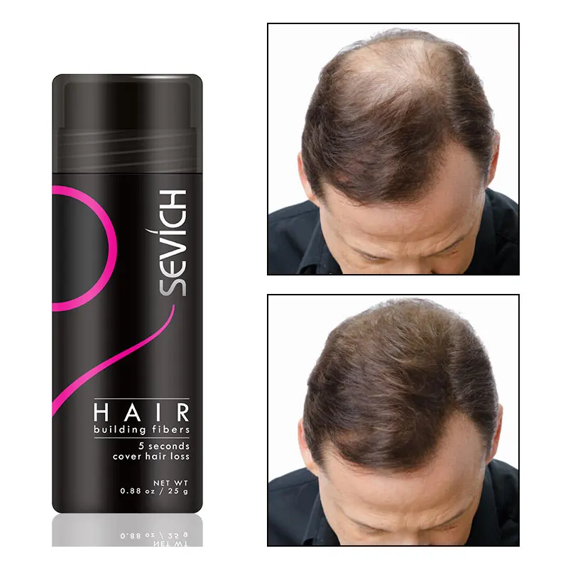 Sevich Private Label Hair Loss Instant Thickening Treatment Spray Hair Building Fiber Powder