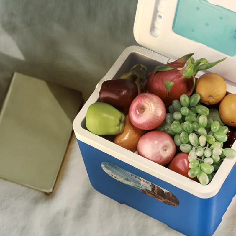 low price promotion mini blue and red 16l blood vaccine plastic cooler box beer can drinking ice cooler box with handle