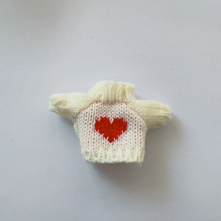 14cm 10cm Doll Accessories Kids DIY Mini Baby Doll Clothes Sweater
