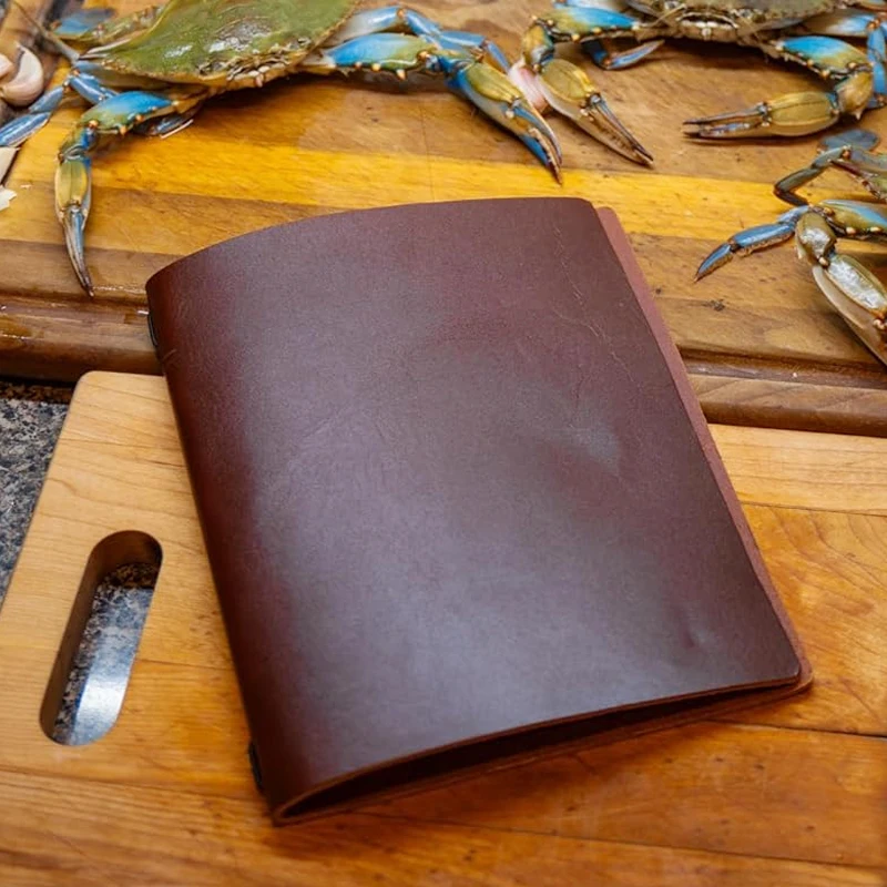 Genuine Leather Menu Cover Hotel Coffee Bar Dark Brown Menu Book Folder A4 Restaurant Menu Covers Leather