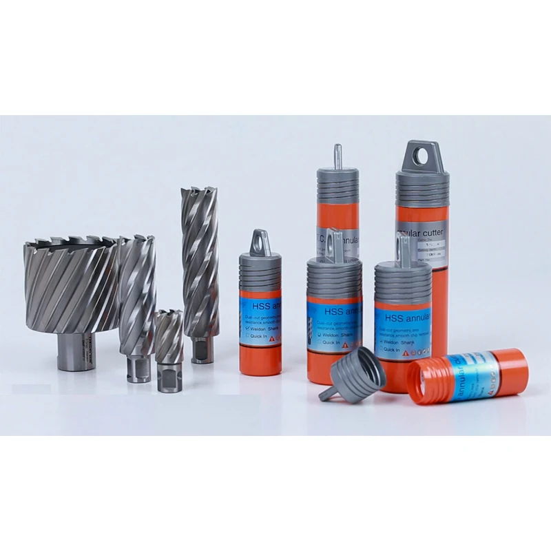 Chtools HSS Weldon Shank Annular Cutter Set Magnetic Core Drill Bit for Metal & Steel Cutting for Use with Magnetic Base Drills