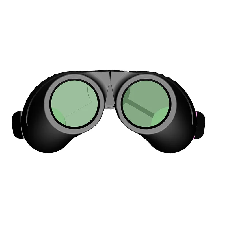 BIJIA 10X25 High Definition High Power Small Paul Binoculars Low Light Night Vision Outdoor portable For Gift/Hiking/Camping