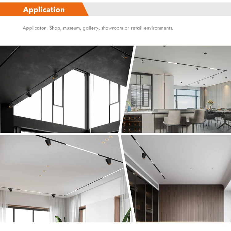 Ledoux Hot Selling Low Voltage Light 48V Series Magnetic Rail House Indoor 6W 10W Led Track Light