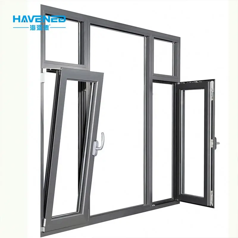 Factory Direct Sale Cheap Aluminum Alloy Inward Opening Window Door Modern Inward Opening Inward Window