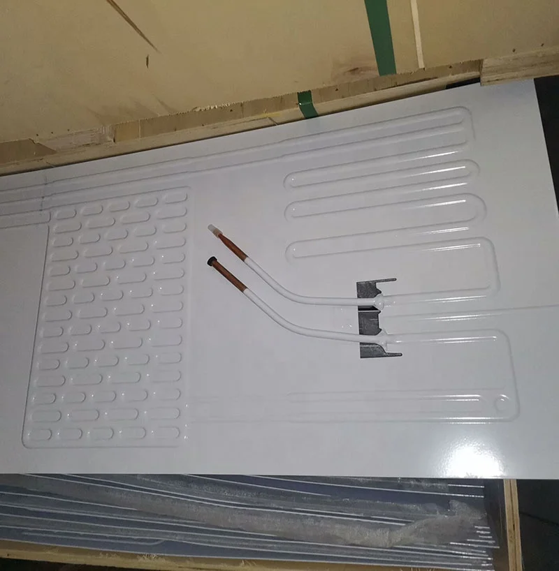 105cmx47cmx1.2mm Double Tube Aluminum Plate Refrigerator Roll Bond Evaporator