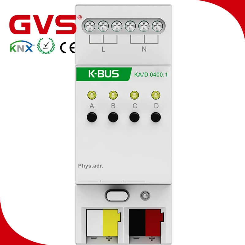 Factory GVS KNX K-bus Smart House Lighting Control System KNX dimmer actuator Actuator Control Module KNX 1-10V Dimmer Actuator
