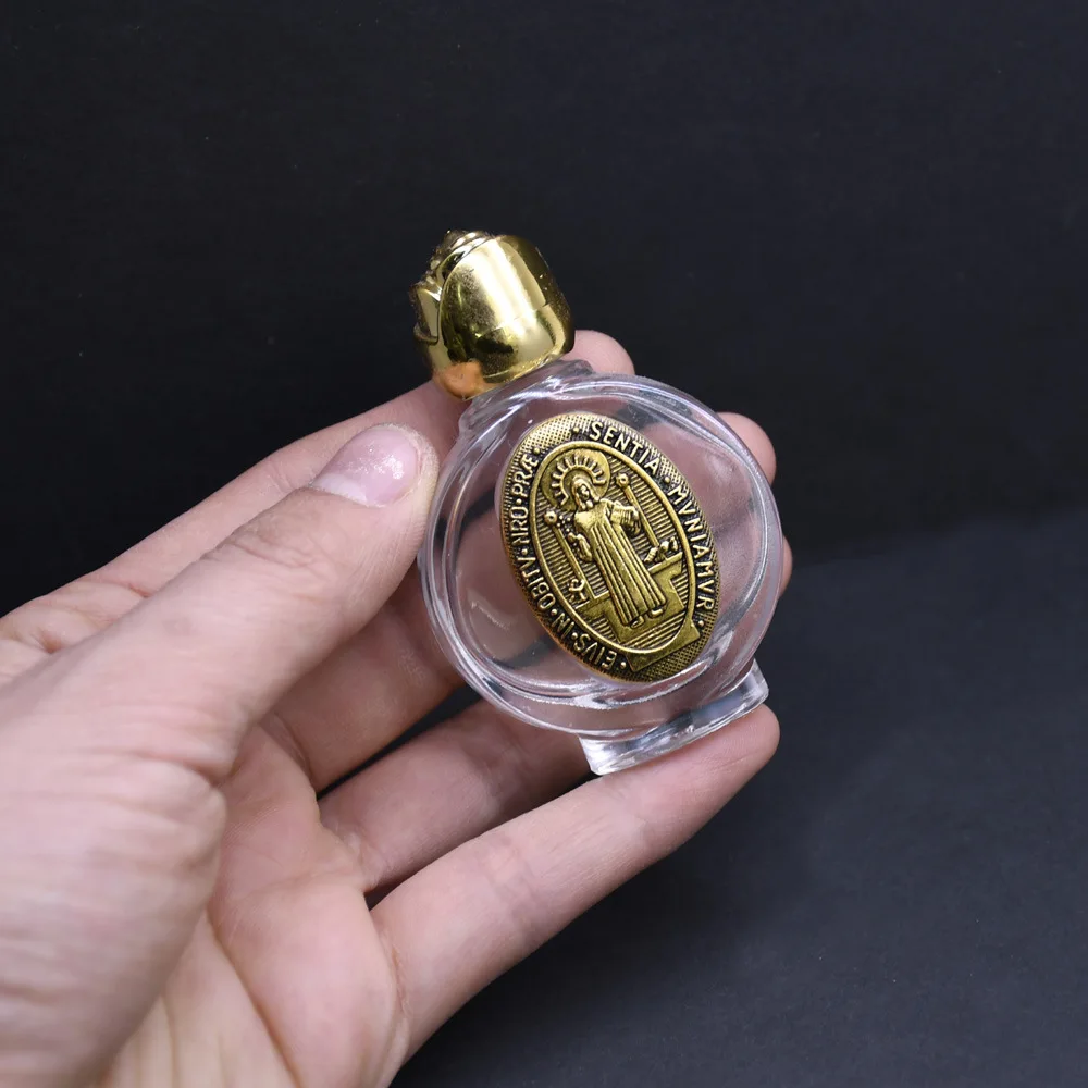 Holy Water Jesus Bottle Religious Cross Bottle Christian Virgin Sculpture Bottle
