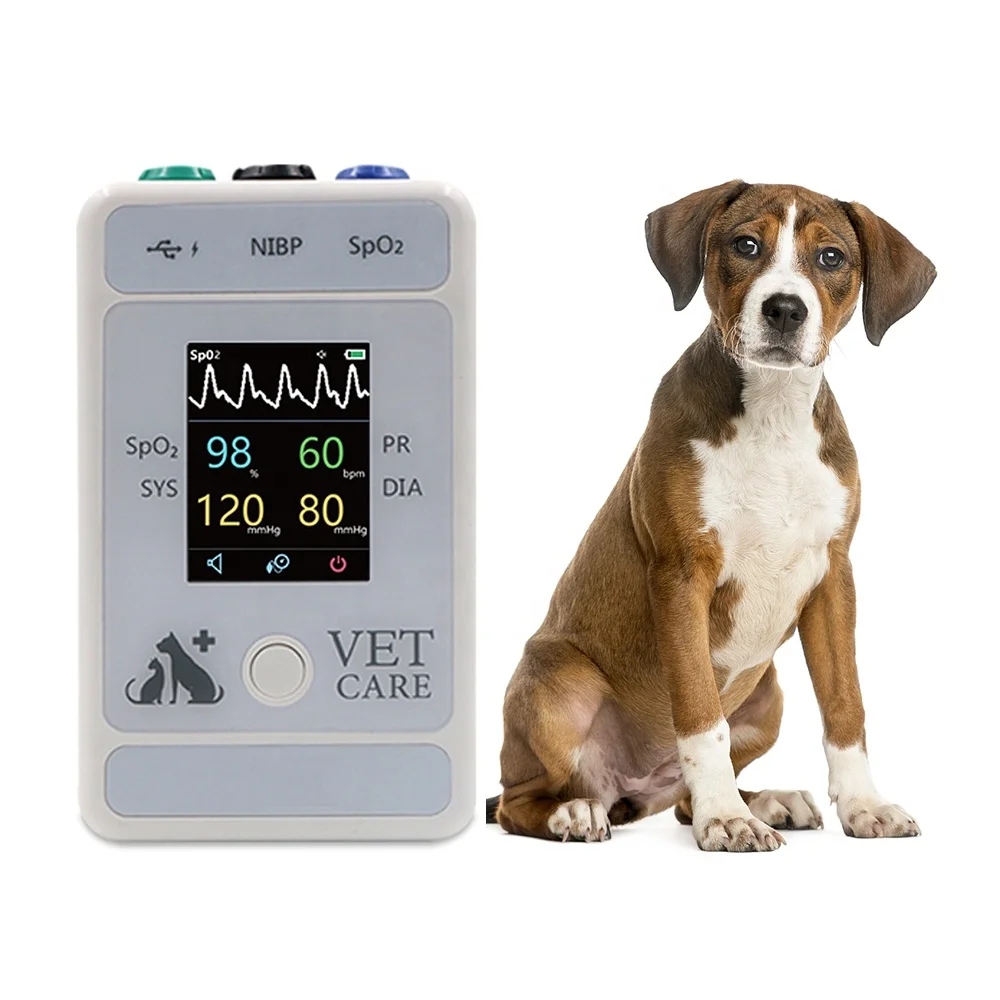 Pets Portable Vet Medical Multi-parameters Etco2 Veterinary Patient Monitor for Animals: 1set/case