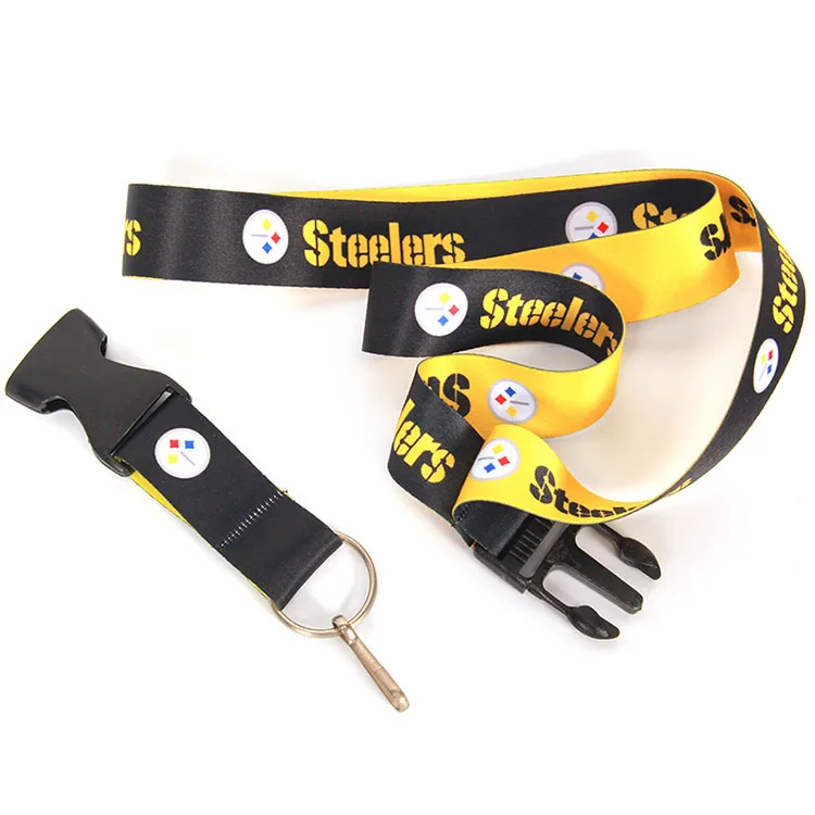 Wholesale custom high quality lanyards with printed logo nfl lanyard