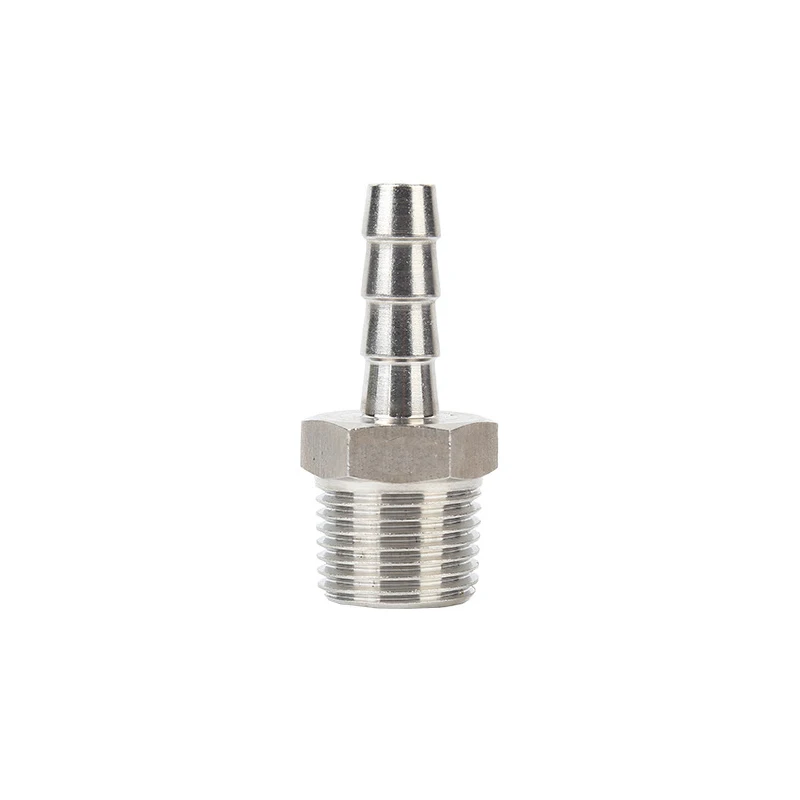 Stainless Steel Custom Size Male Hose Adapter Nipple Barbed