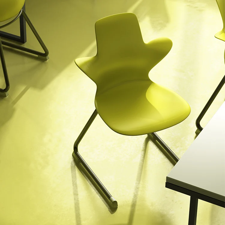 
Italian designer designed C Shape Legs Office School Student Stacking Meeting Training Chair 