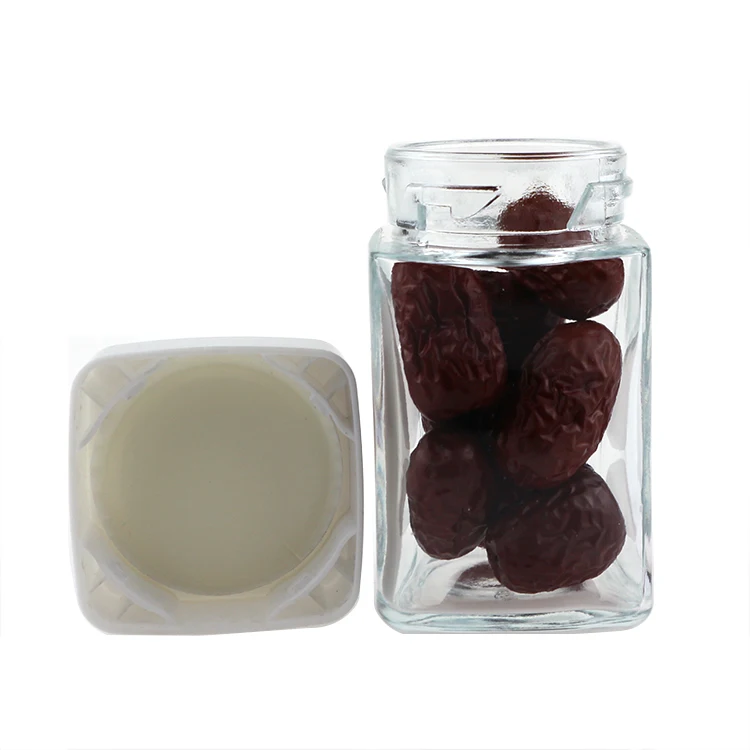 4oz Square Childproof Packaging Airtight Premium Child Proof Glass Jar with Child Resistant Cap for Flower Concentrate