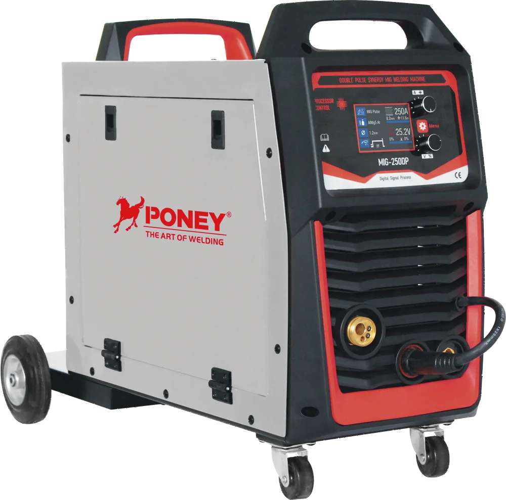 Synergic double pulse aluminum MIG welding machine MIG-250SNY CO2 welding machine industrial MIG welder digital signal welding