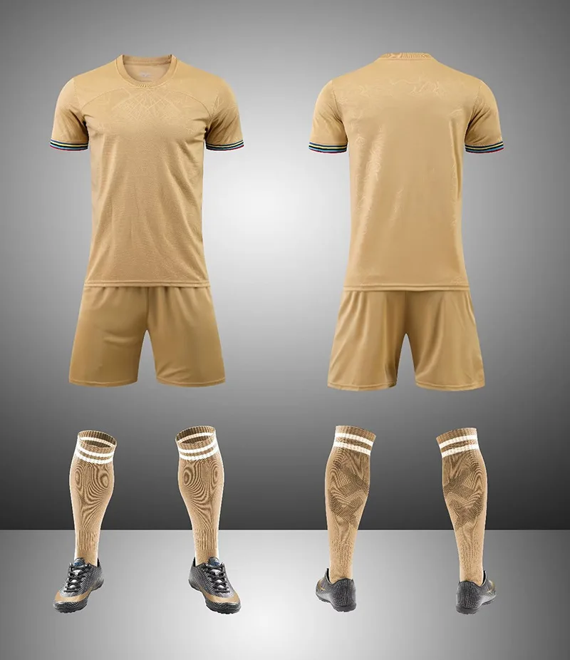 23 24 Half Zip Winter Long Sleeve Tops and Pants Football Training Jersey Club Football Uniform JS-2223