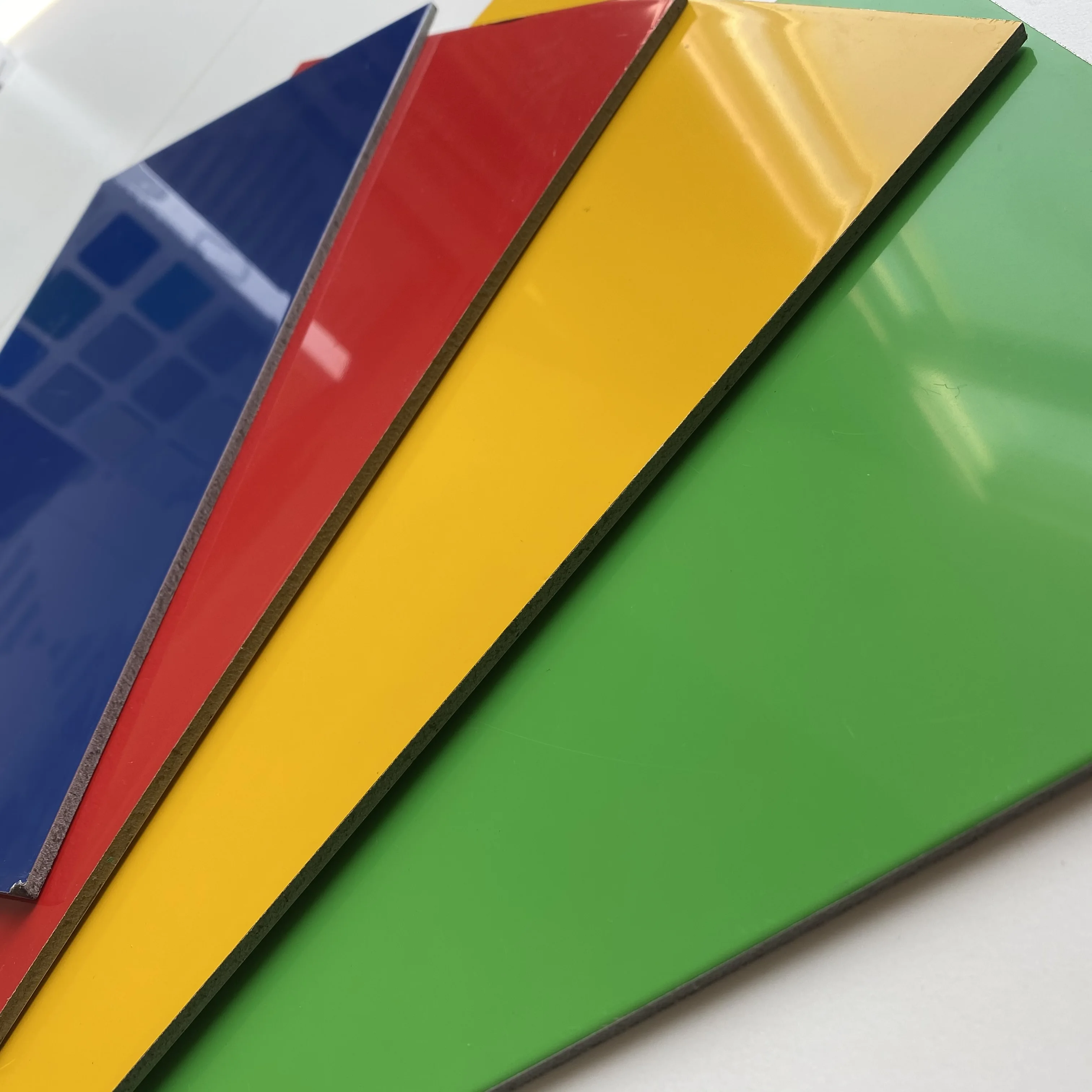4mm color PE/PVDF coated/ mirror exterior wall cladding acp panel fireproof alucobond aluminium composite panel
