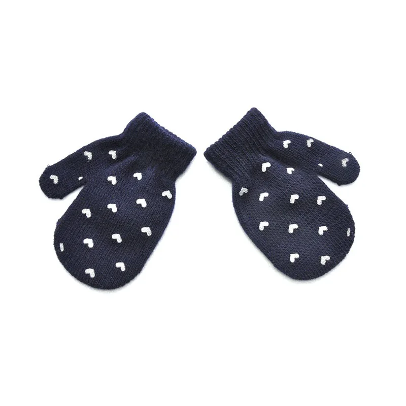 Custom Fashion Infant Wool  Warm Gloves Mittens Custom Knitted Children Winter Kids Baby Mittens For 1-3 years baby