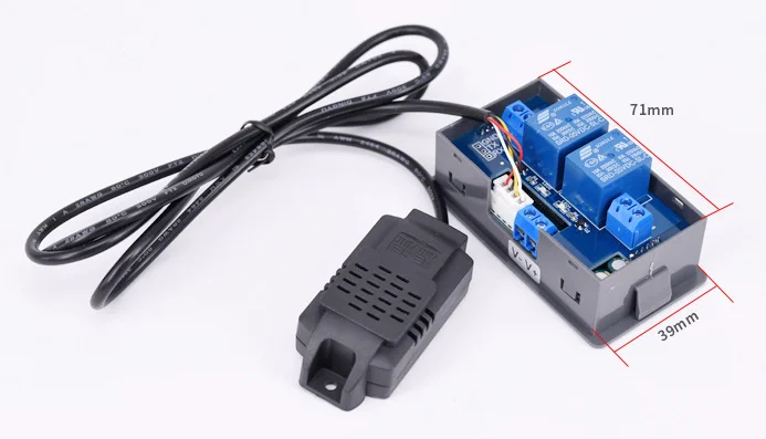 С источником питания от постоянного тока 6-30V 10A XY-WTH1 цифровой контроллер температуры и влажности для контроля термостата термометром гигрометром декоративные часы