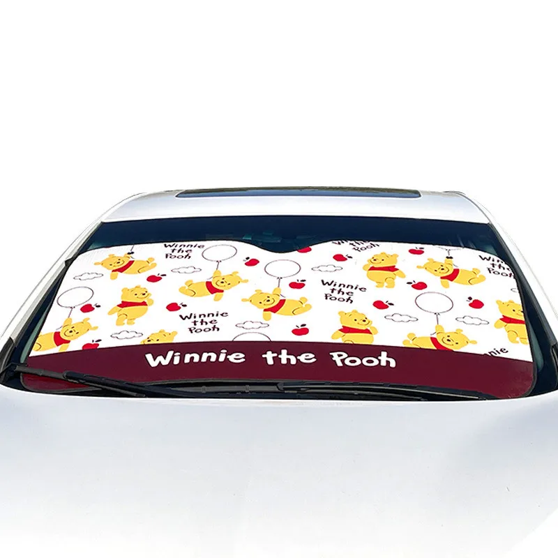 Foldable Front Windshield Sun Shade 1-Piece Foldable UV Ray Reflector Auto Front Window Sun Shade Visor Car Window Sunshades