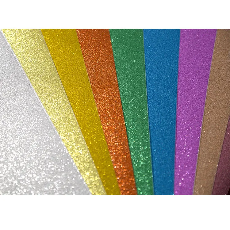 wholesales factory price glitter paper sheet glitter cardstock paper for craft