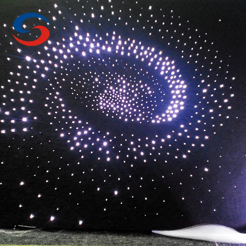 DIY RGB twinkle fibre optic lights ceiling star panels shooting star starry sky starlight panel